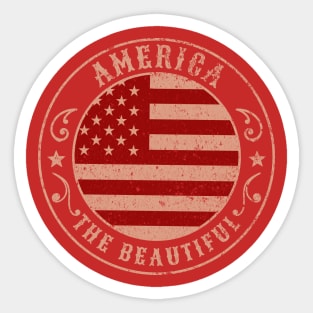 American flag Sticker